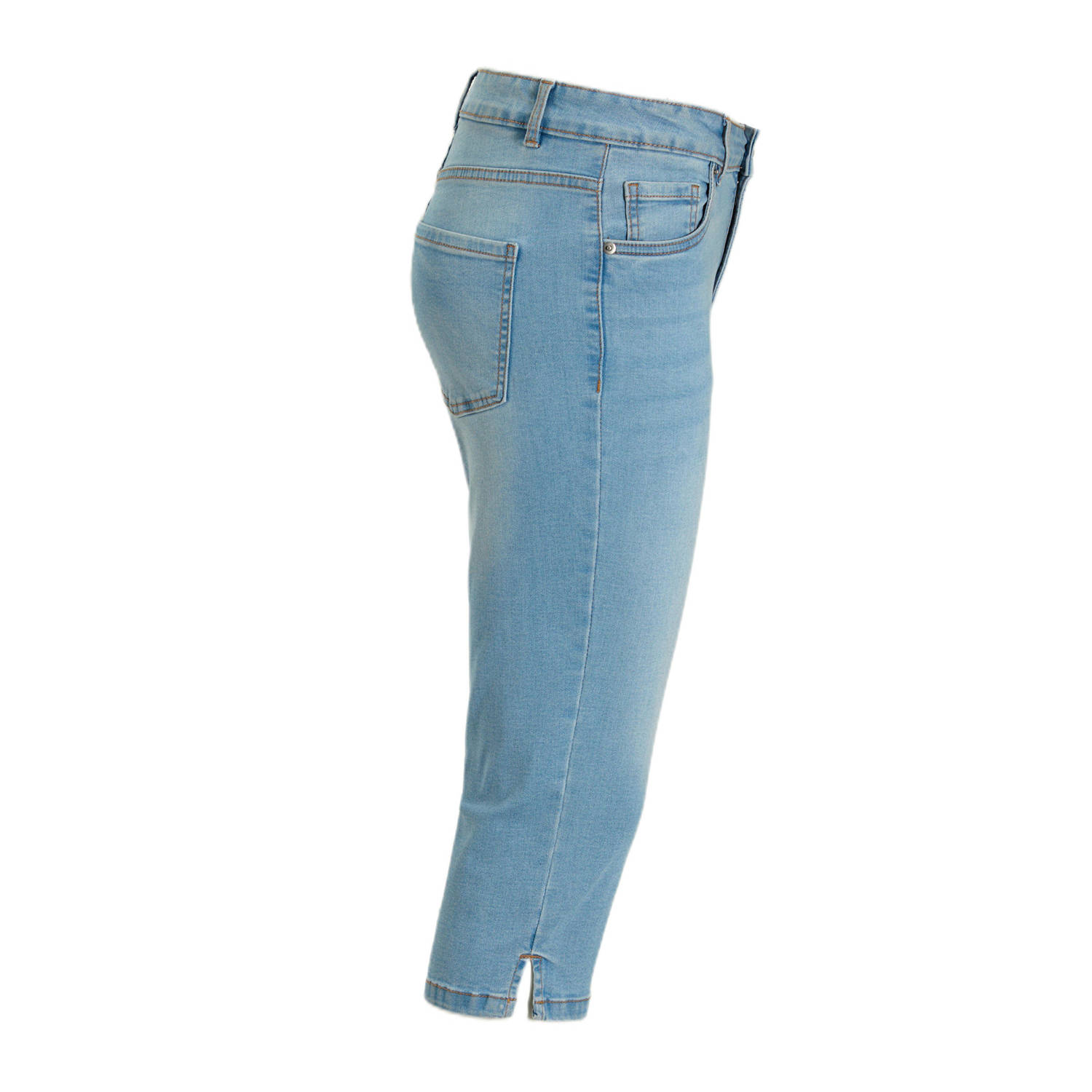 anytime skinny capri blauw
