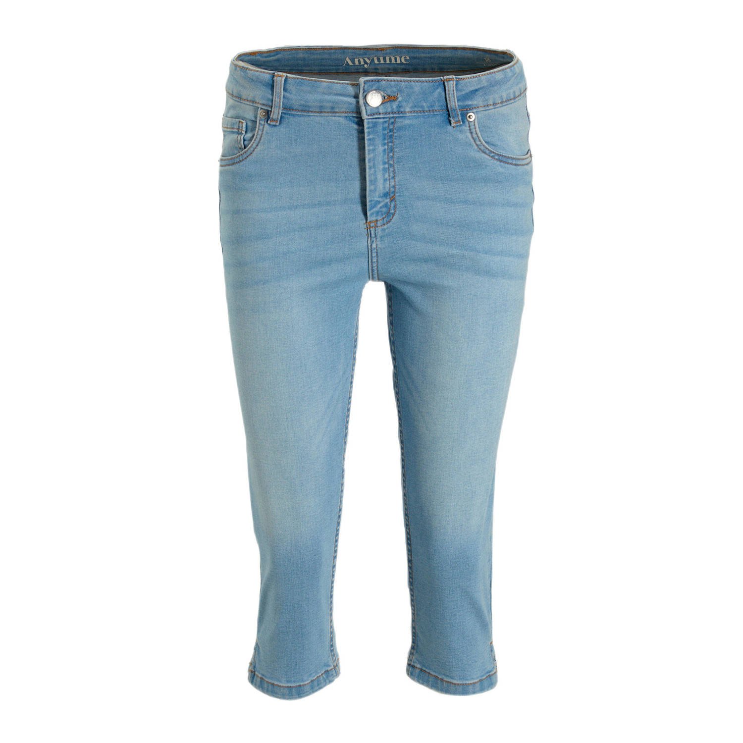 Anytime skinny capri blauw