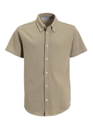 piqué overhemd beige