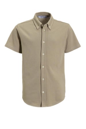 piqué overhemd beige