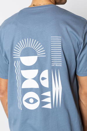 T-shirt Noe grijsblauw