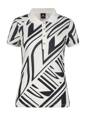 outdoor polo  Hennola wit/zwart