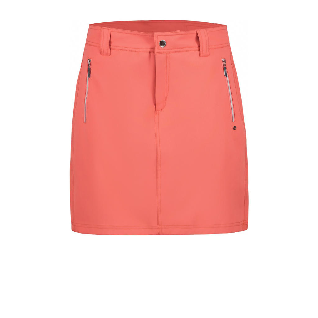 Roze dames Luhta outdoor skort Hopiala van polyester met regular waist, rits- en drukknoopsluiting en effen