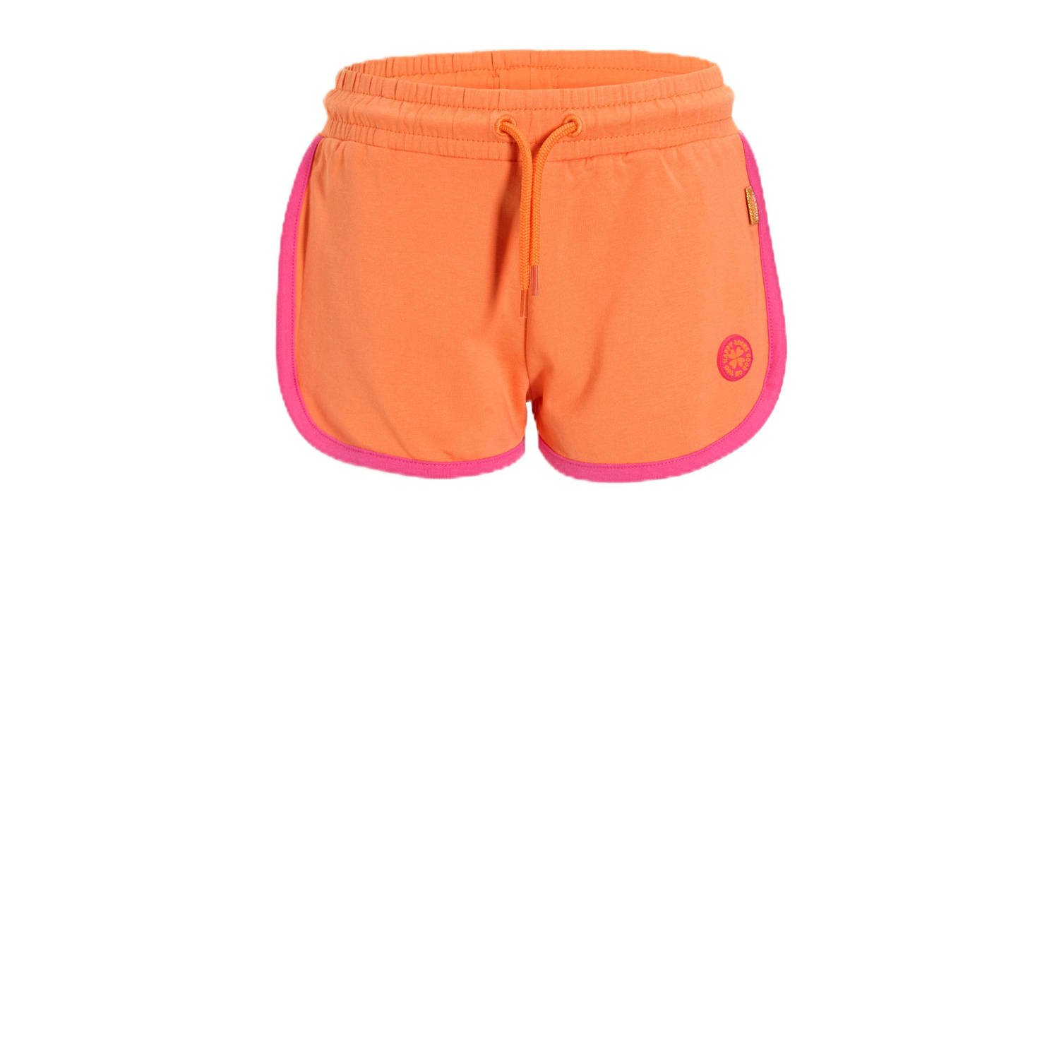 Orange Stars sweatshort oranje roze