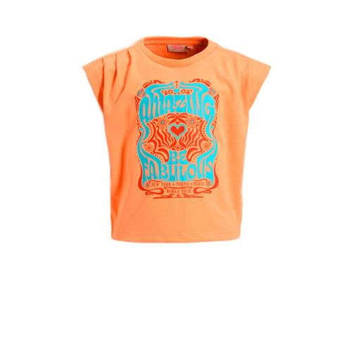Orange Stars T-shirt met printopdruk oranje afbeelding