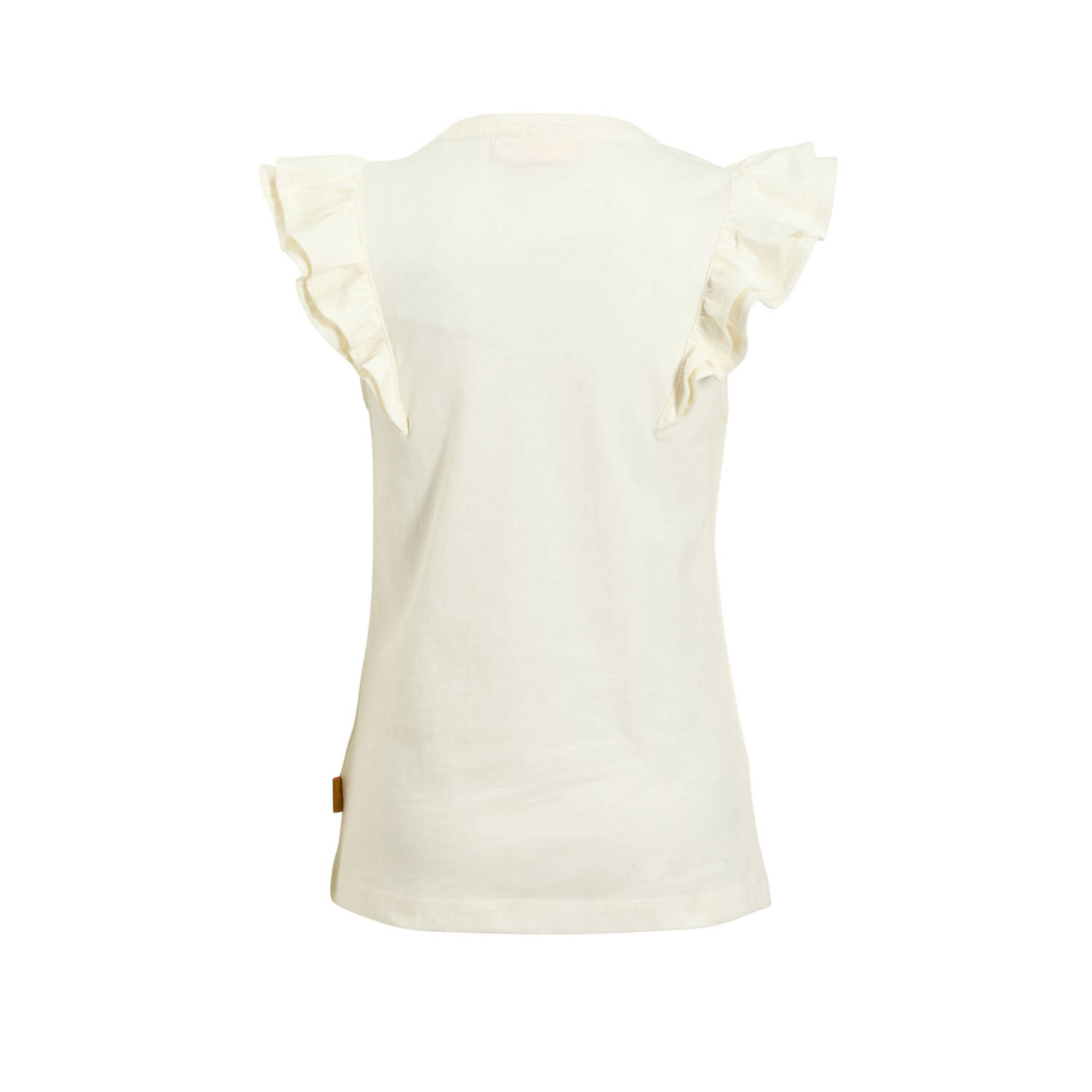 Orange Stars T-shirt ruffle mouwen