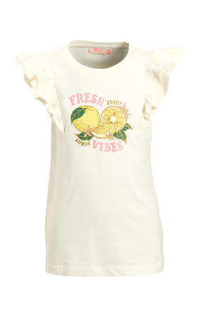 T-shirt ruffle mouwen