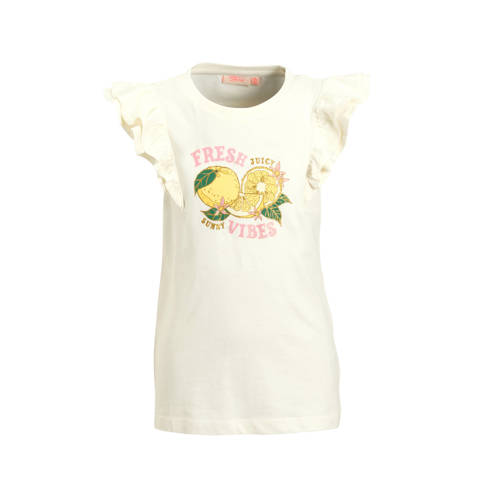 Orange Stars T-shirt ruffle mouwen afbeelding