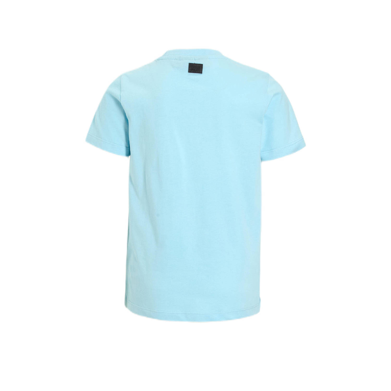 Orange Stars T-shirt met printopdruk lichtblauw