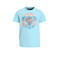 Orange Stars T-shirt met printopdruk lichtblauw