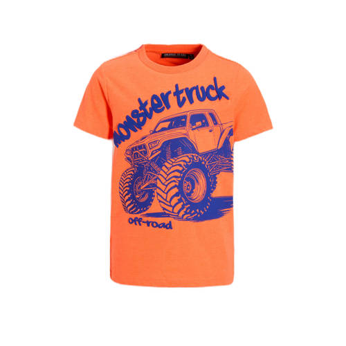 Orange Stars T-shirt met printopdruk oranje afbeelding