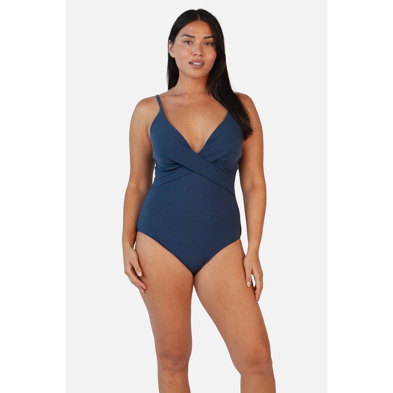 Barts corrigerend badpak Solid donkerblauw