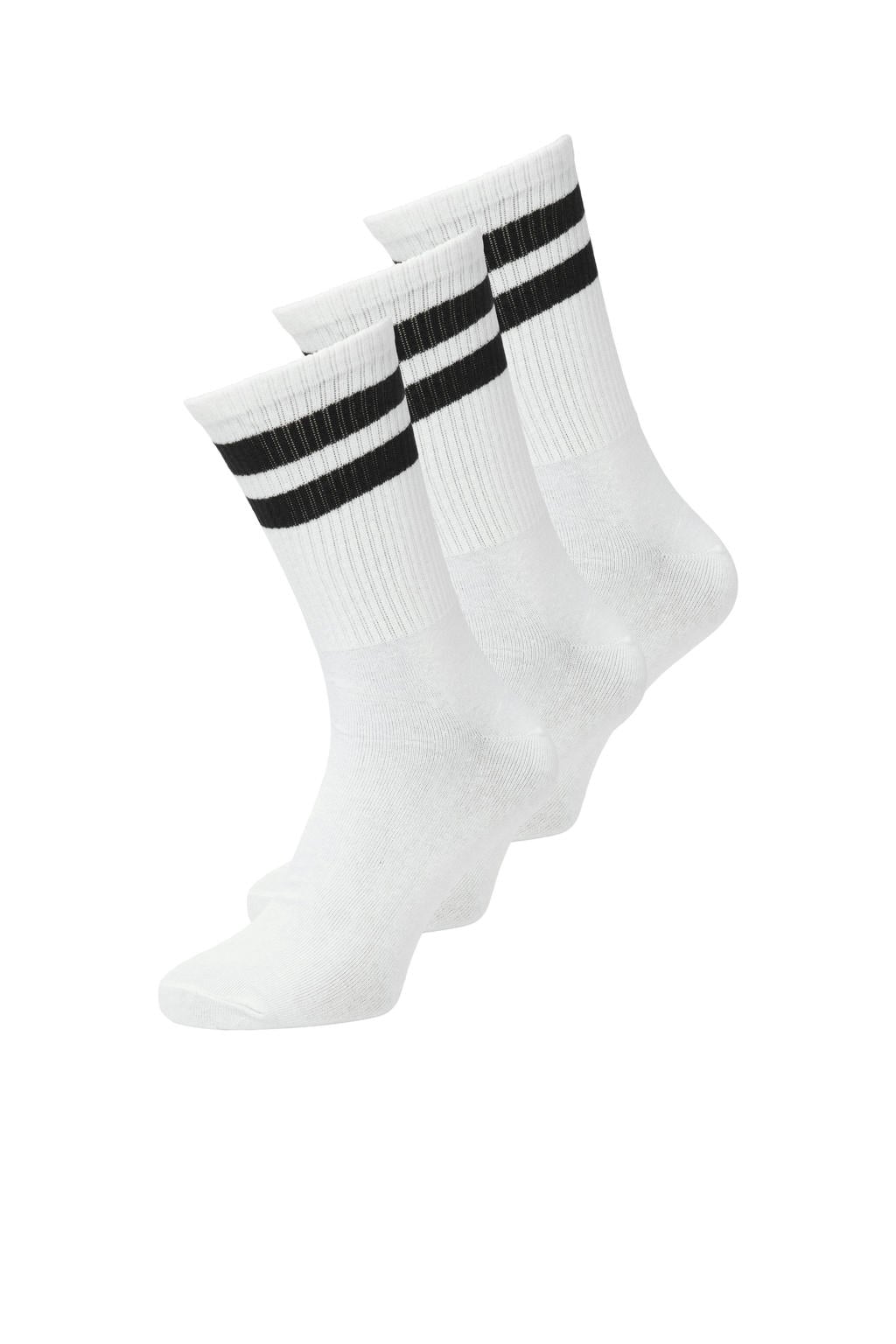 JACK & JONES sokken JACTRAVIS - wit (set van 3)