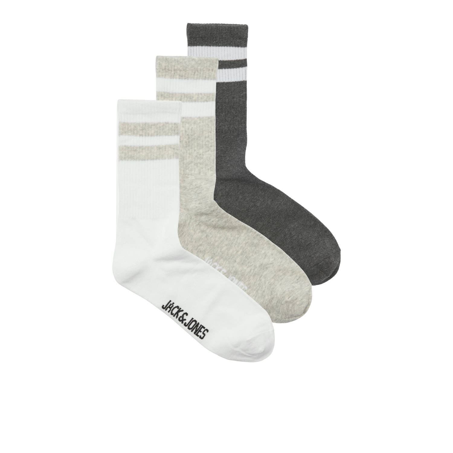 Jack & Jones Vrijetijdssokken JACTRAVIS TENNIS SOCK 3 PACK NOOS (set 3 paar)