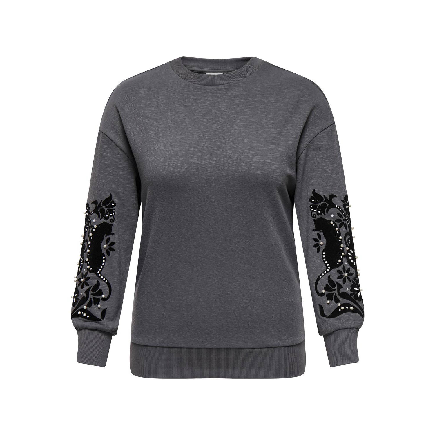 ONLY CARMAKOMA sweater grijs