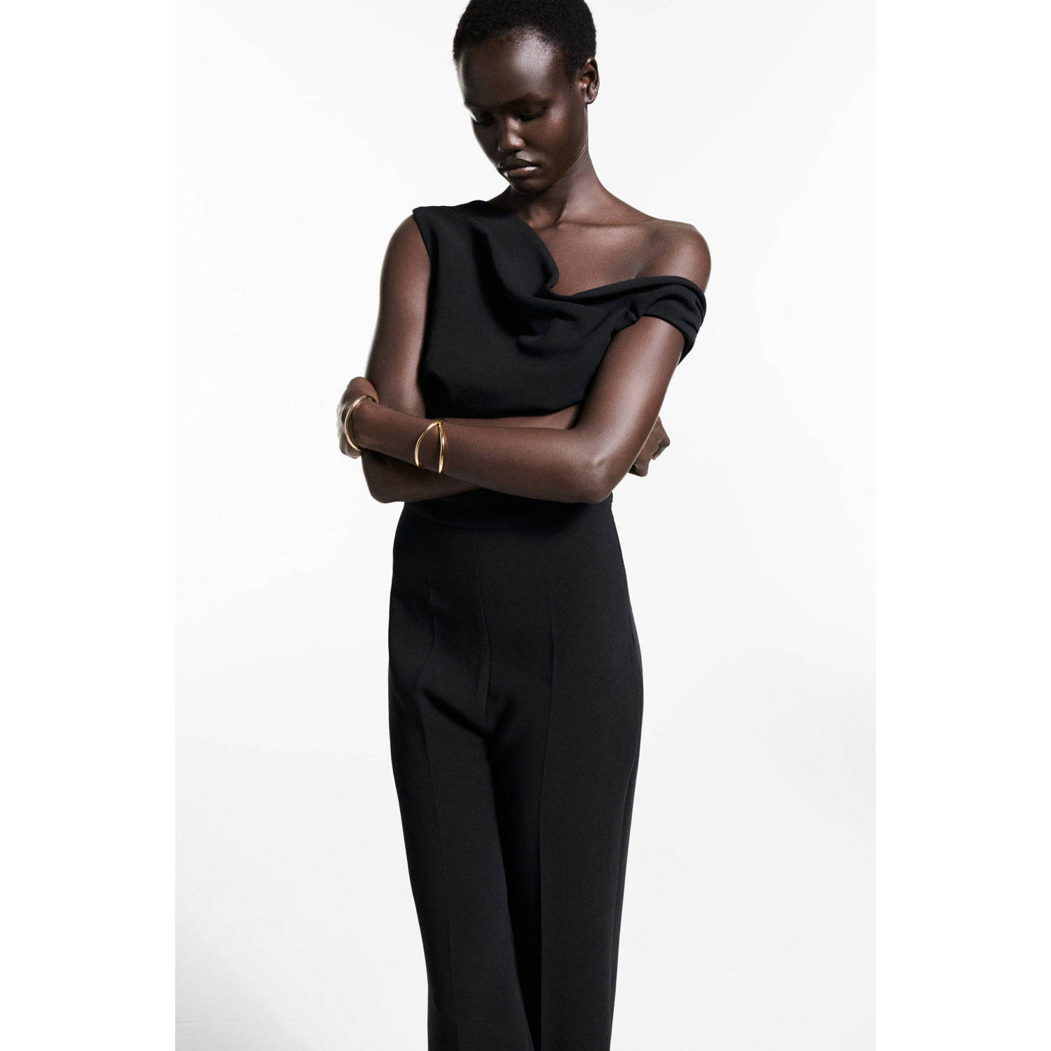 Mango jumpsuit zwart