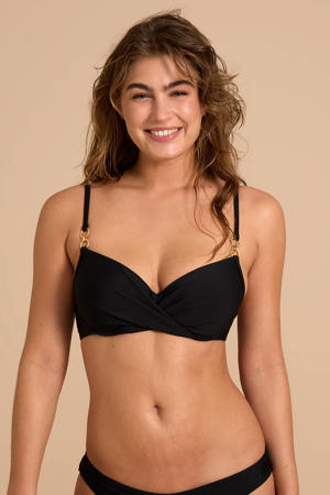 voorgevormde beugel bikinitop zwart