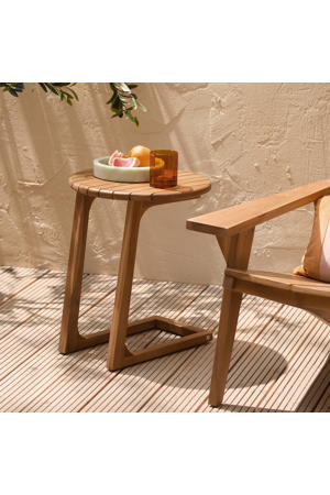 teak bijzettafel Volta  (Ø40 cm) 