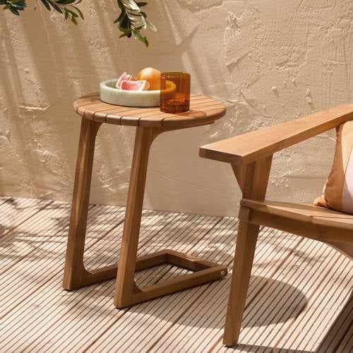 NOUS Garden teak bijzettafel Volta (Ø40 cm) afbeelding