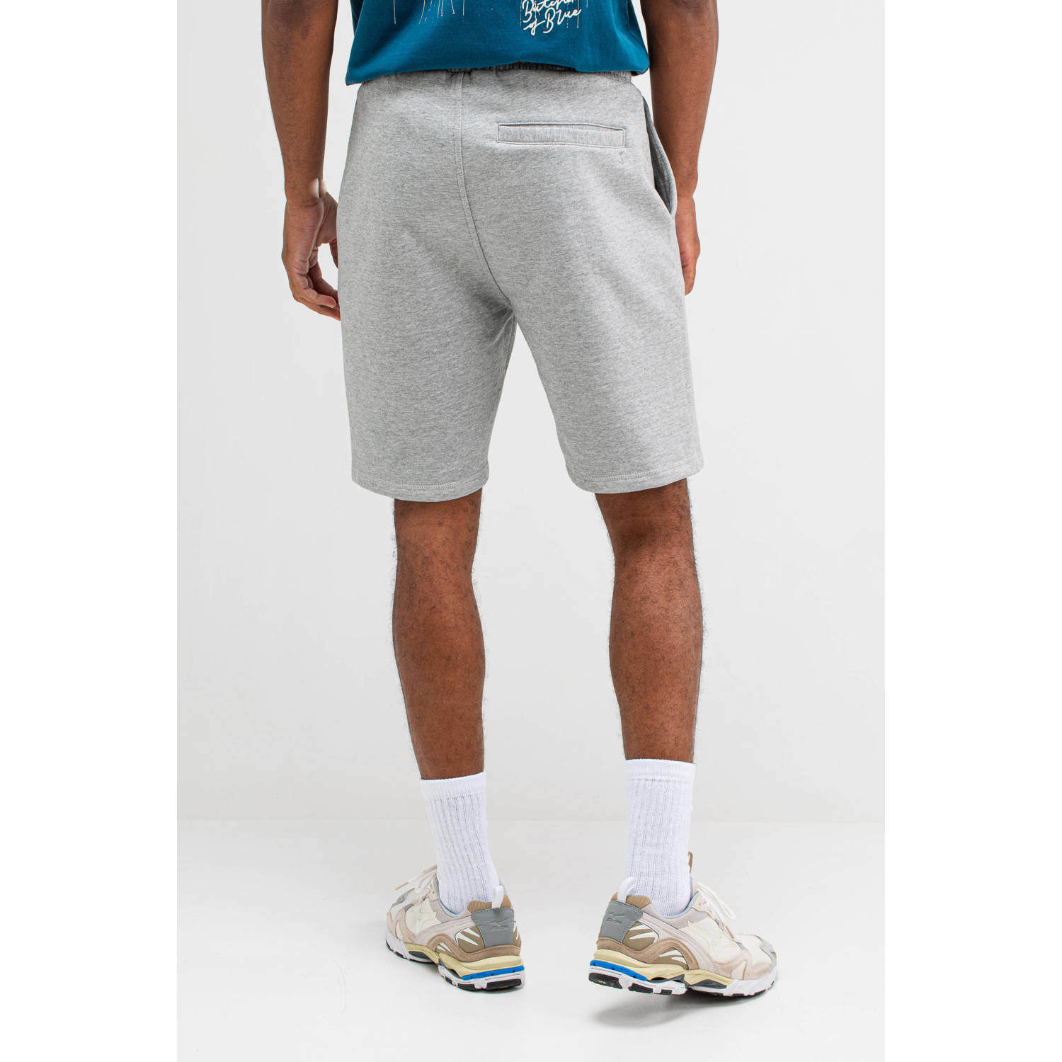 Butcher of Blue regular sweatshort grijs