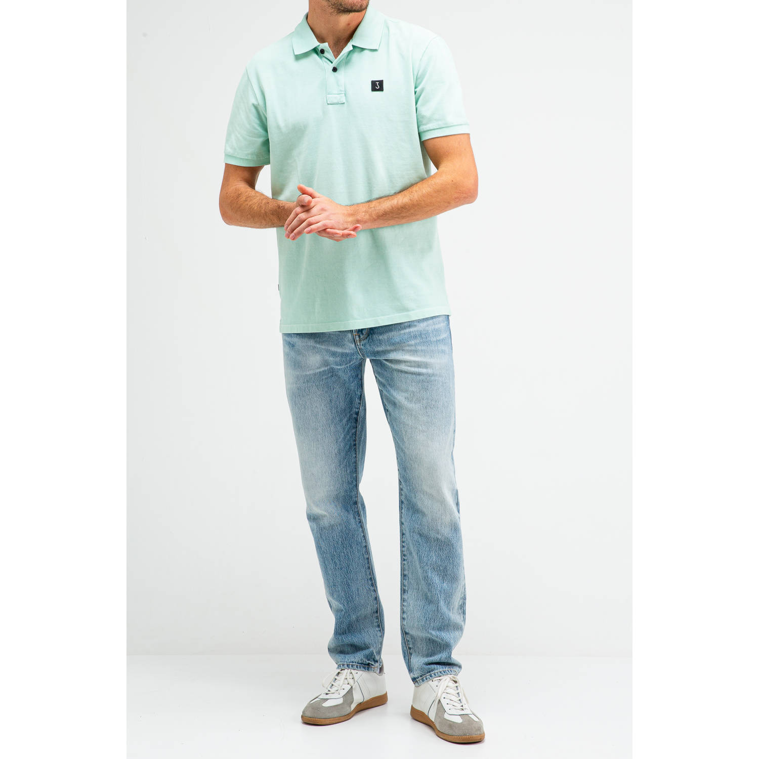 Butcher of Blue polo mintgroen