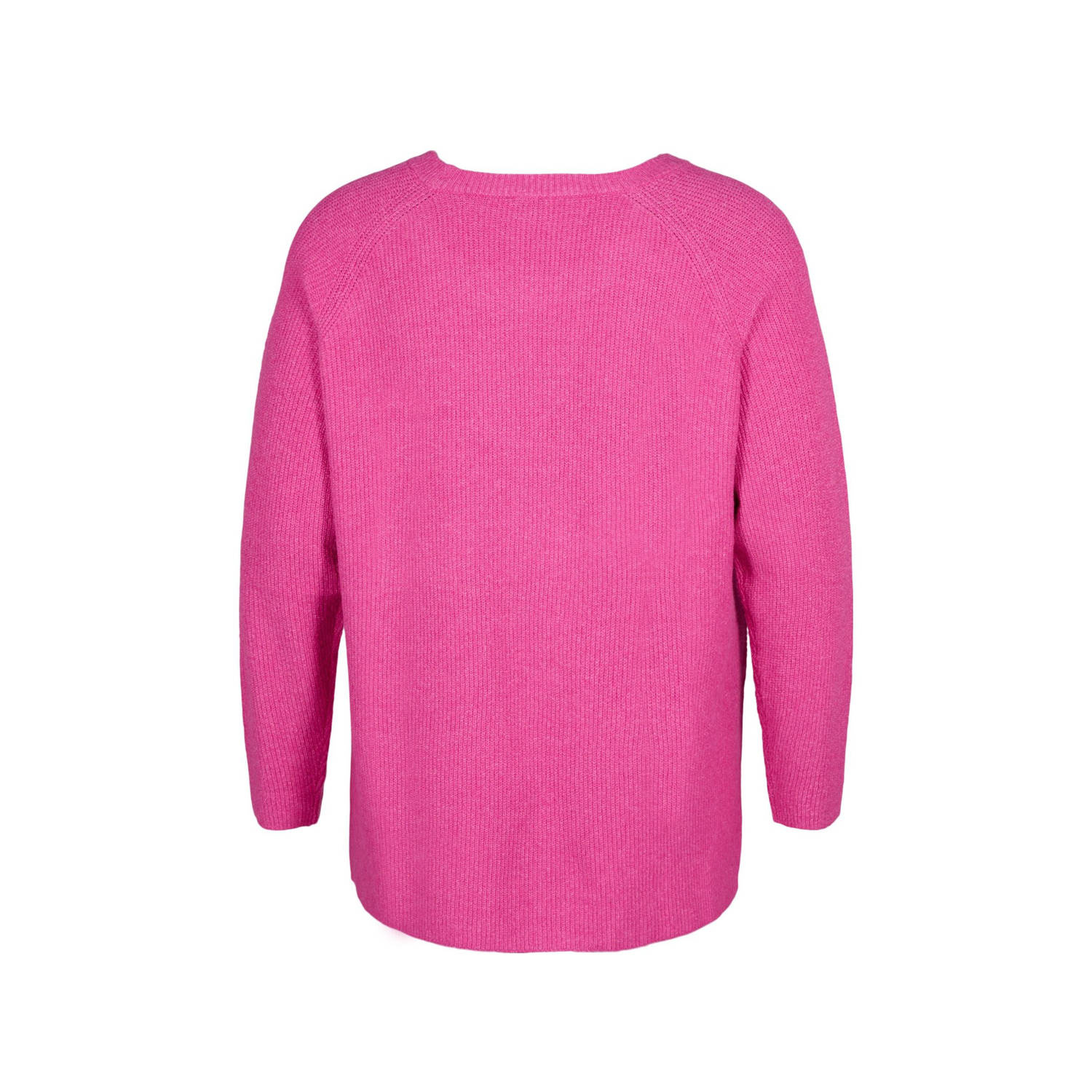 Zizzi gebreide trui roze