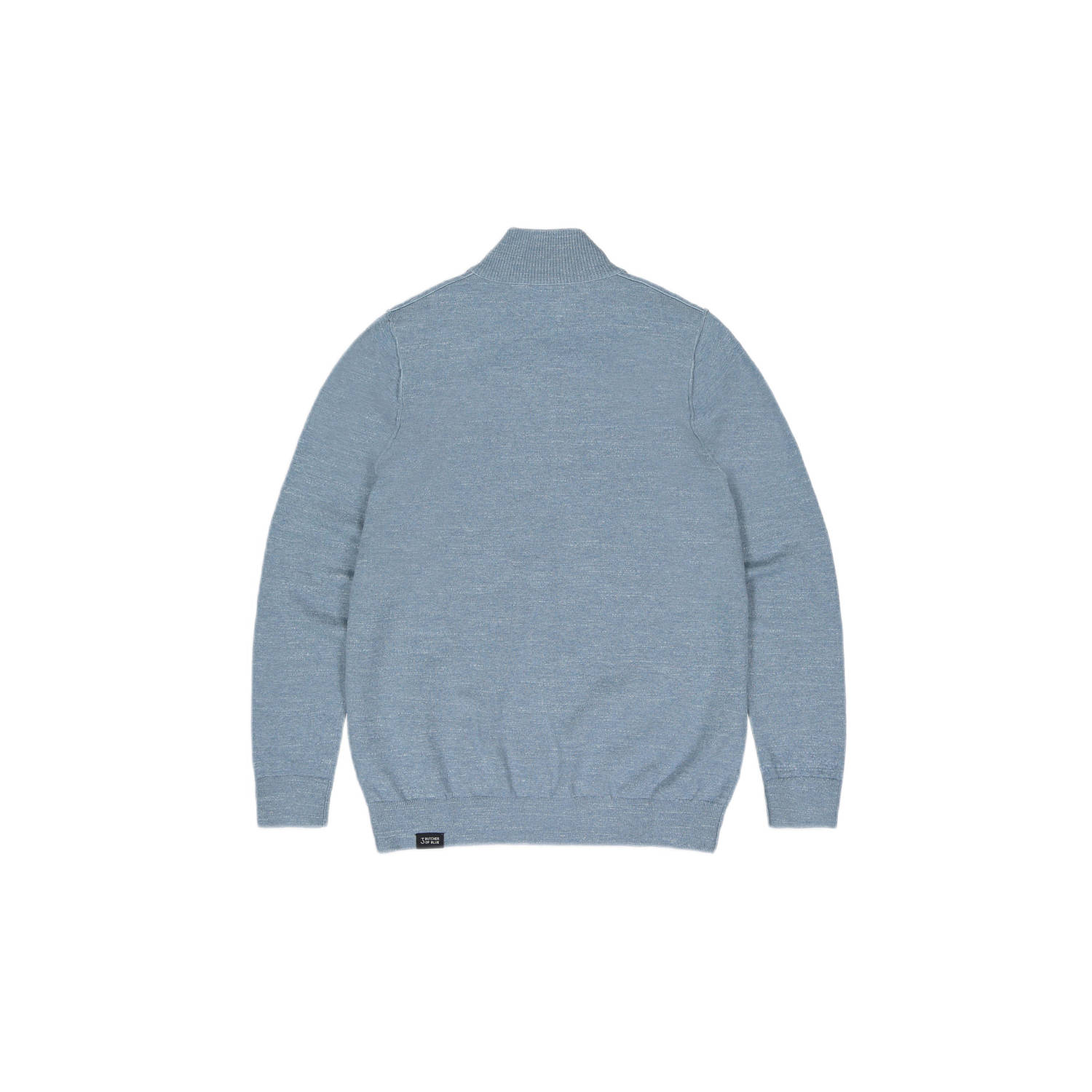 Butcher of Blue Clifden trui fijn gebreid blauw