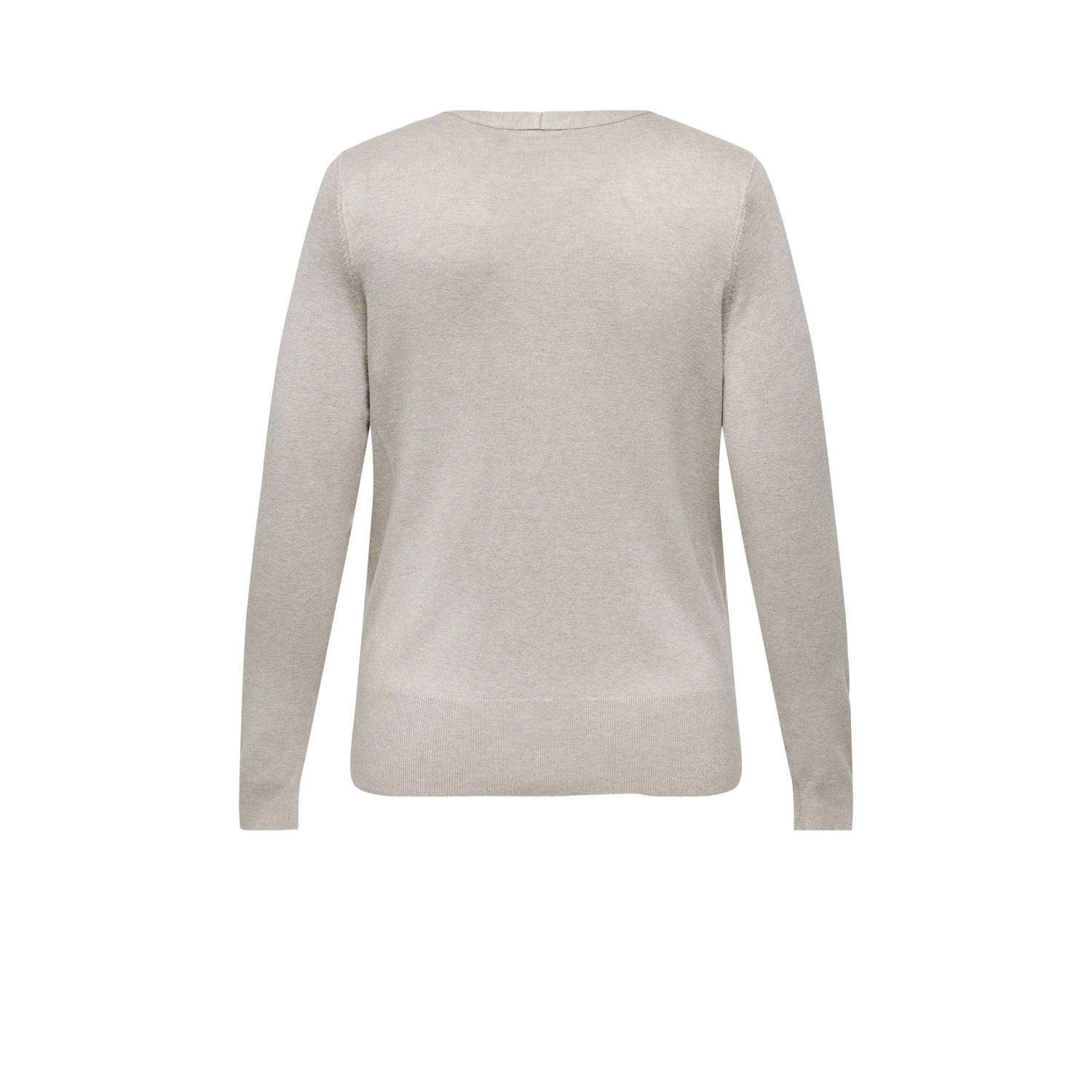 ONLY CARMAKOMA gebreid vest zand