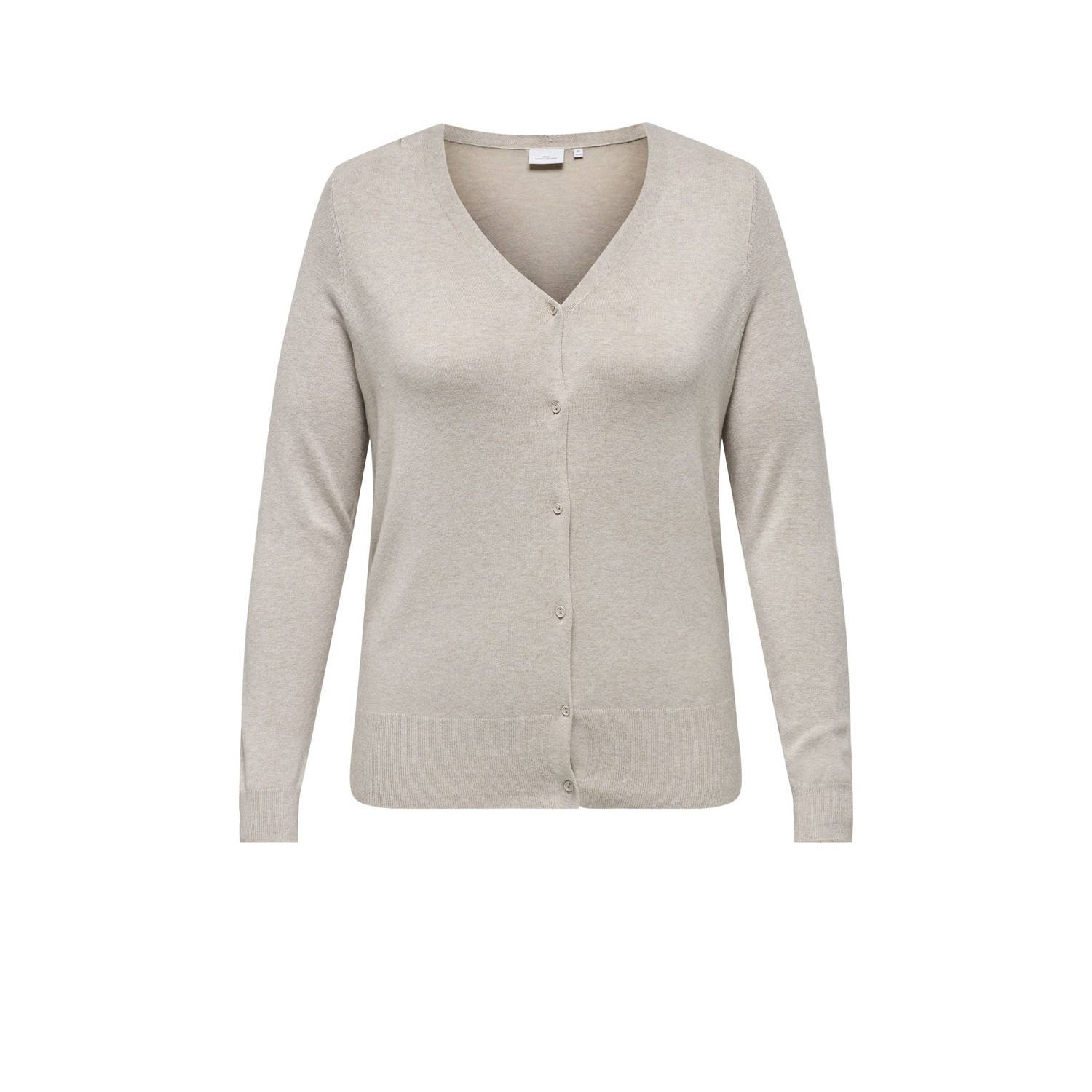 Only Carmakoma V-Neck Cardigan Sweater White Dames