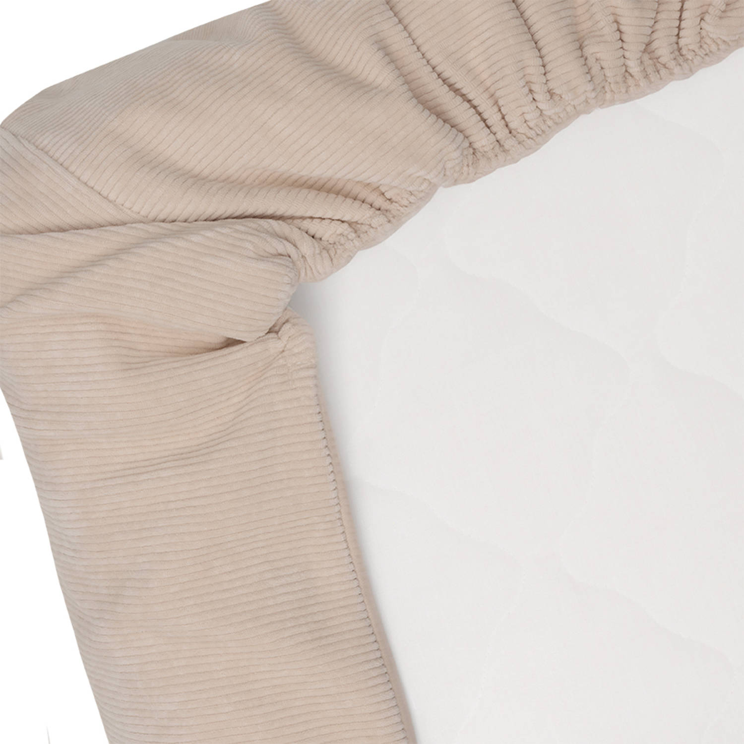 Witlof for kids Tuck-Inn all season wiegdeken Soft Sand velvet rib