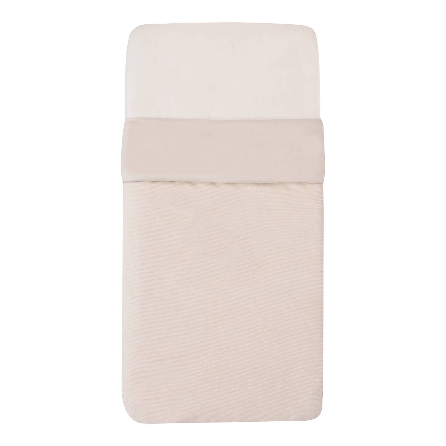 Witlof for kids Tuck-Inn all season wiegdeken Soft Sand velvet rib
