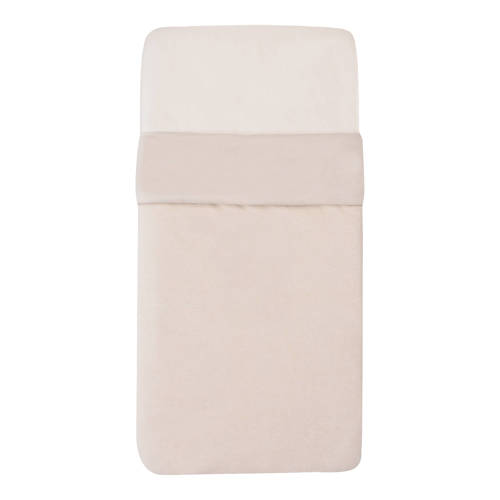 Witlof for kids Tuck-Inn all season wiegdeken Soft Sand velvet rib afbeelding