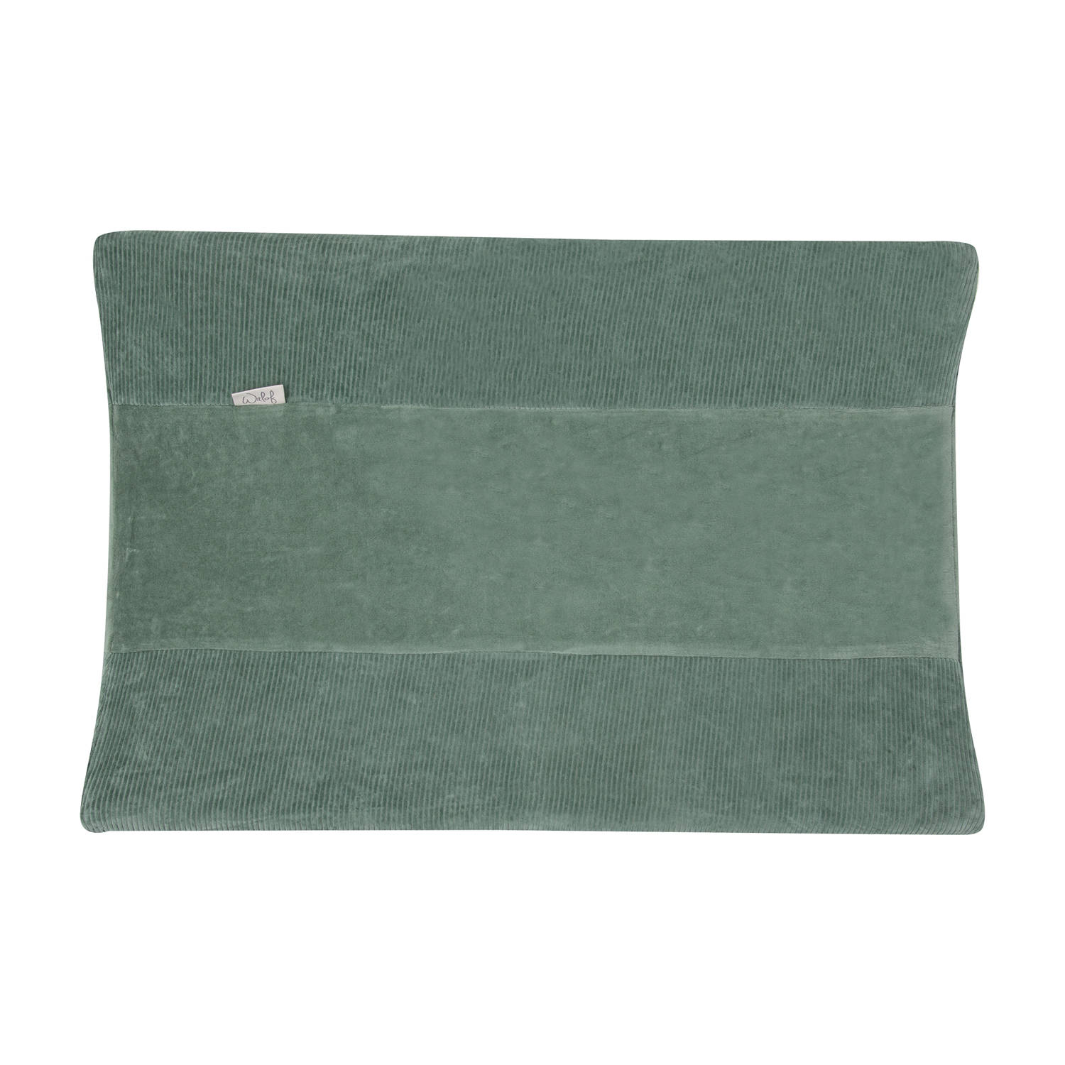 Witlof for kids aankleedkussenhoes Forest Green velvet rib