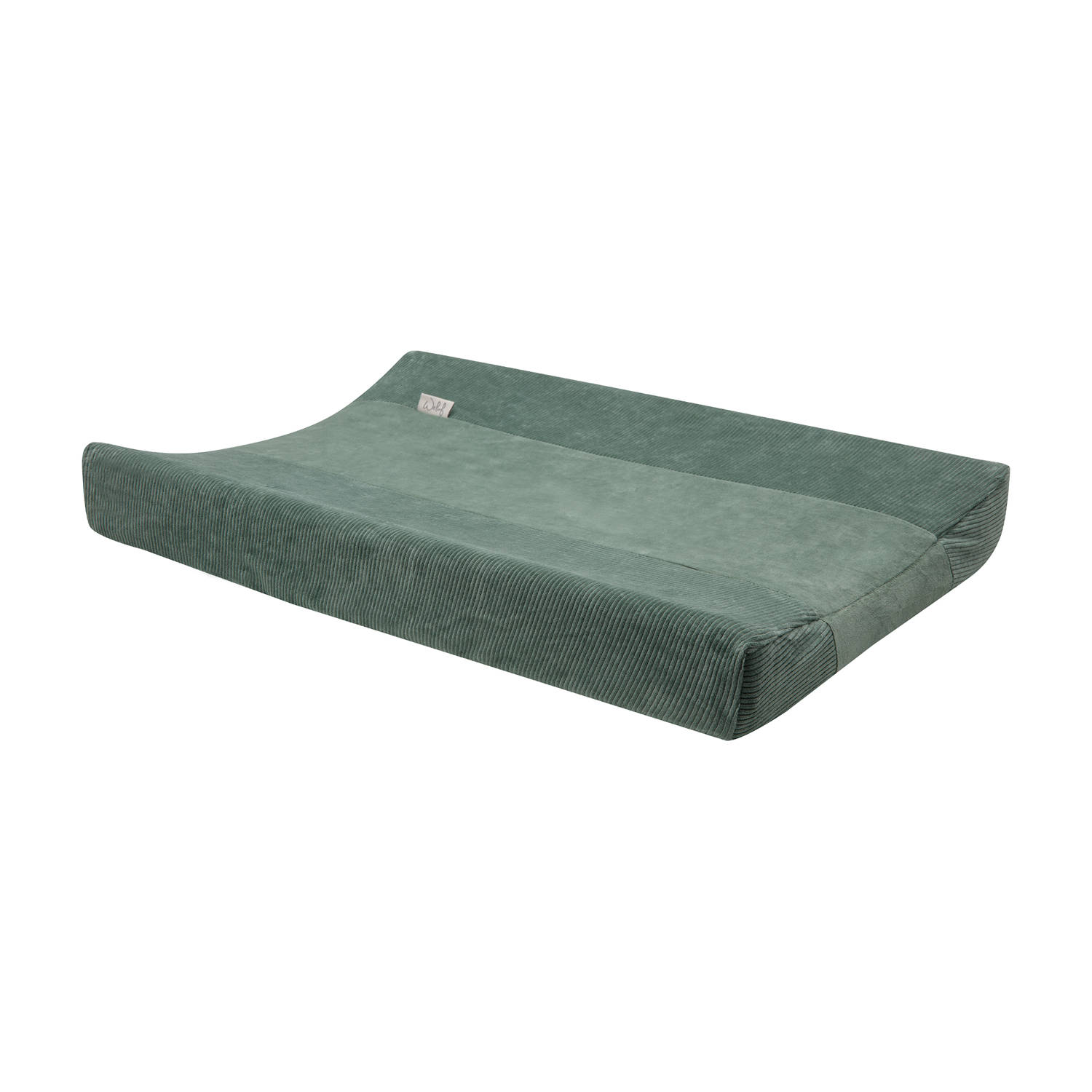 Witlof for kids aankleedkussenhoes Forest Green velvet rib