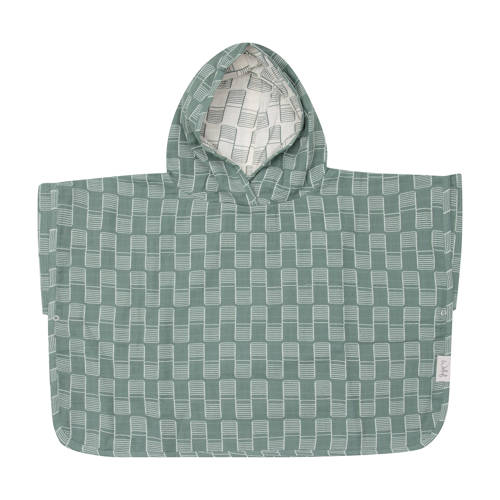 Witlof for kids hydrofiele poncho Sticky Stripes afbeelding