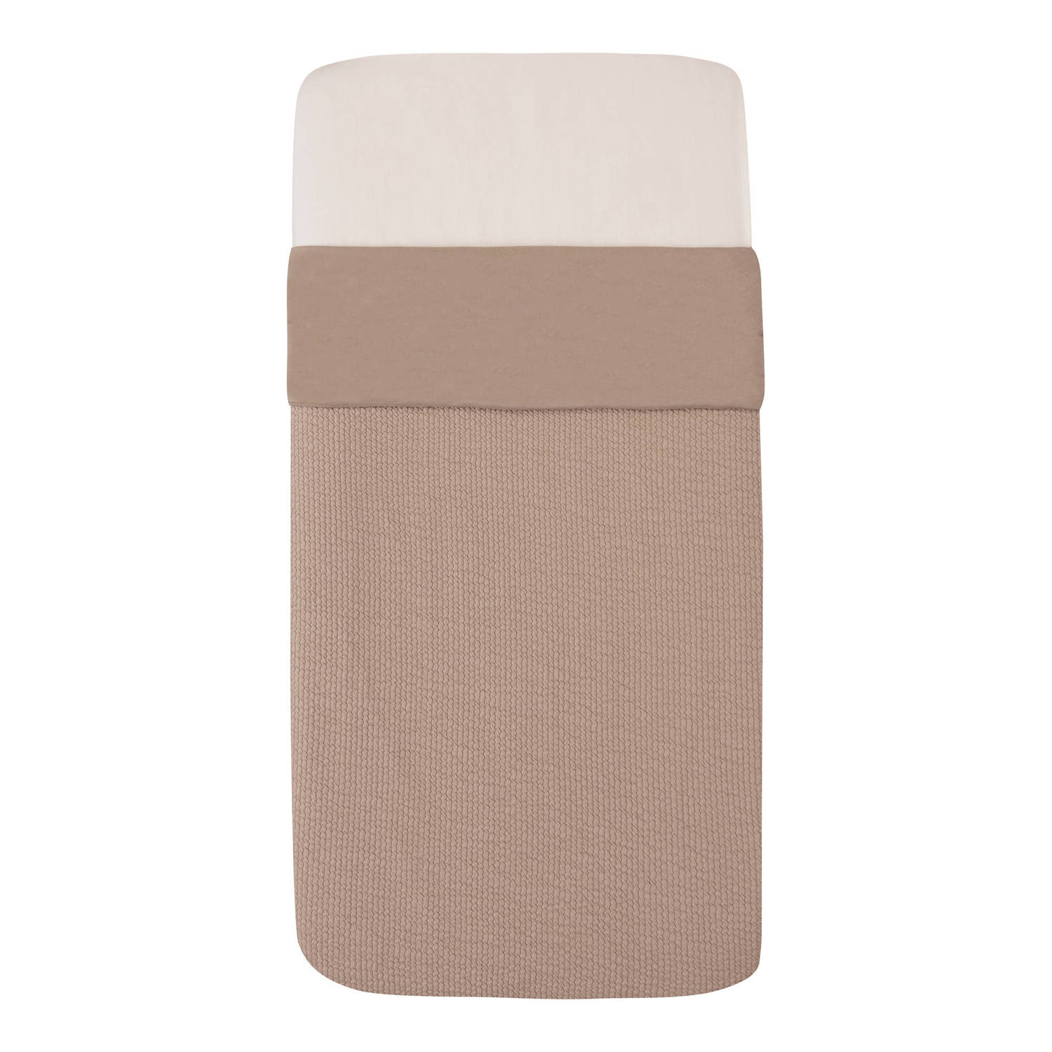 Witlof for kids Tuck-Inn all season ledikantdeken Urban Taupe waves
