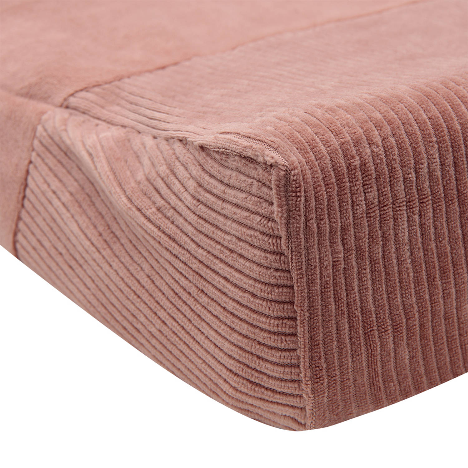 Witlof for kids aankleedkussenhoes Dusty Pink velvet rib