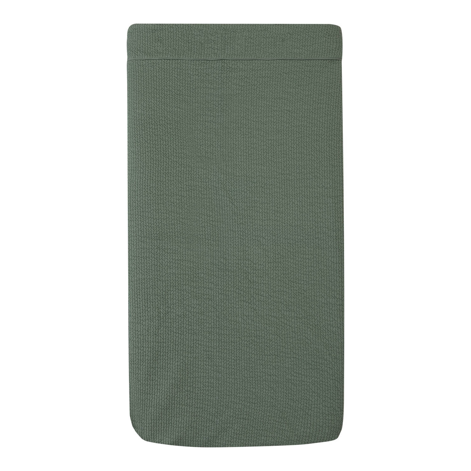 Witlof for kids Tuck-Inn all season wiegdeken Forest Green waves
