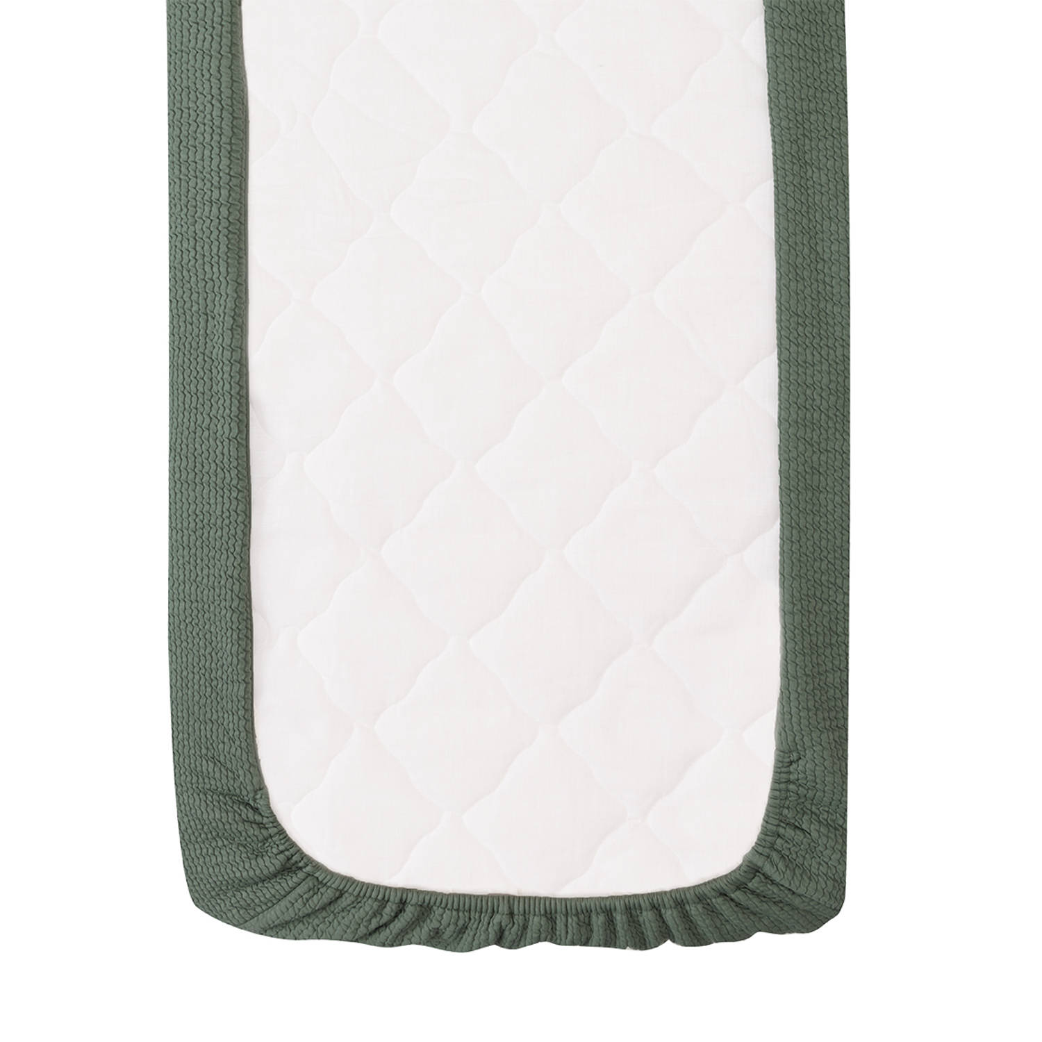 Witlof for kids Tuck-Inn all season wiegdeken Forest Green waves