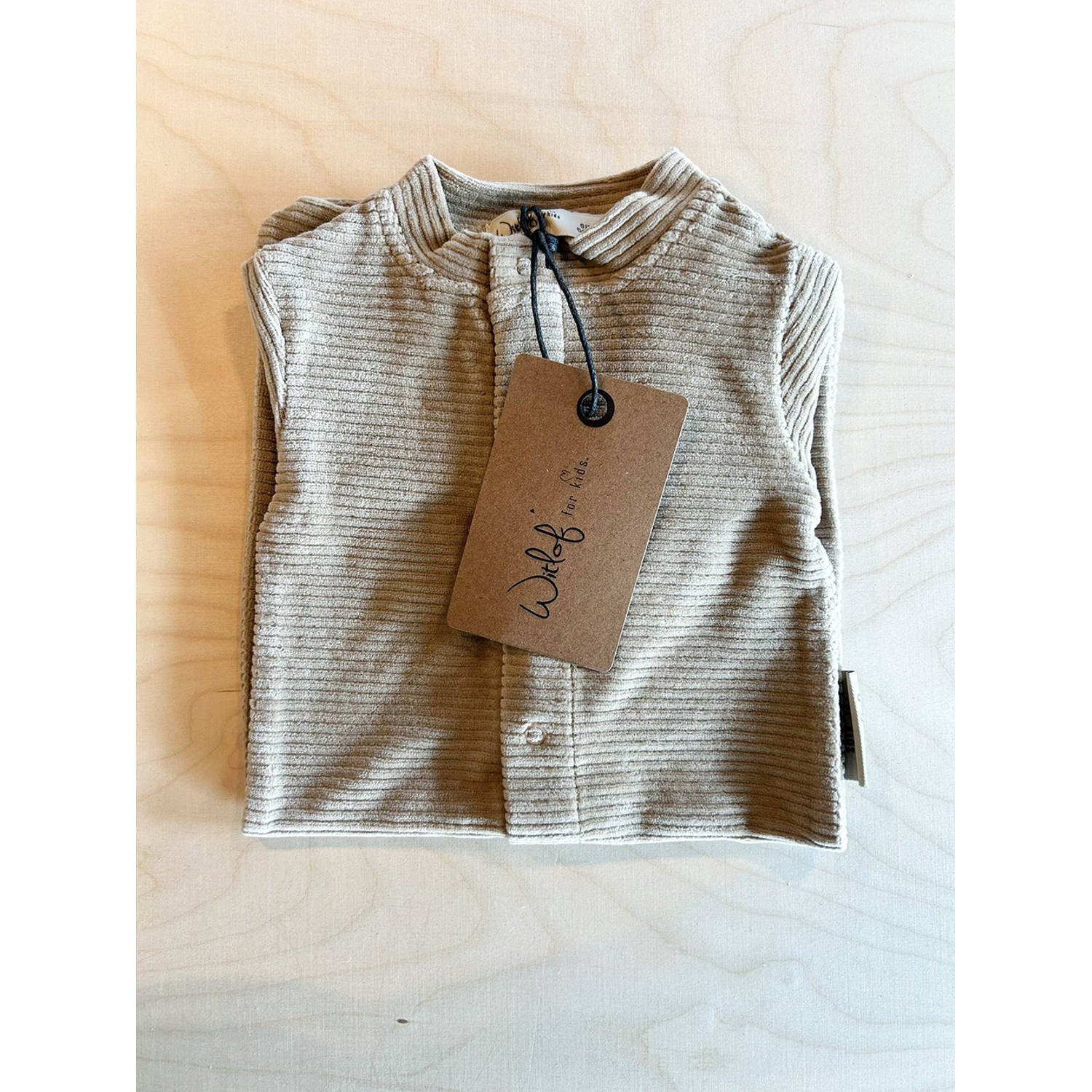 Witlof for kids boxpakje Urban Taupe velvet rib