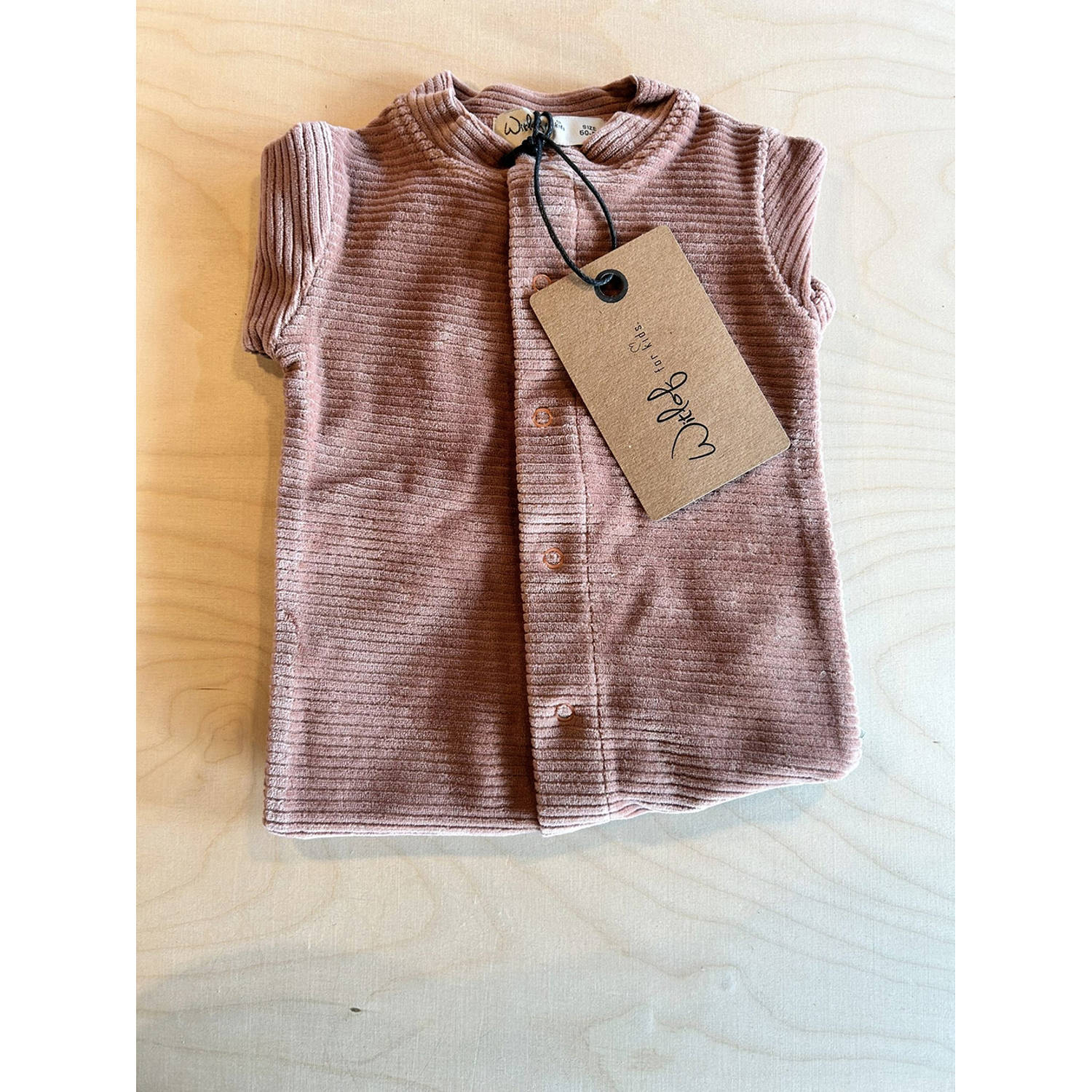 Witlof for kids boxpakje Dusty Pink velvet rib