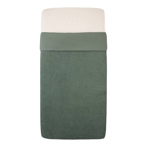 Witlof for kids Tuck-Inn all season ledikantdeken Forest Green velvet rib afbeelding