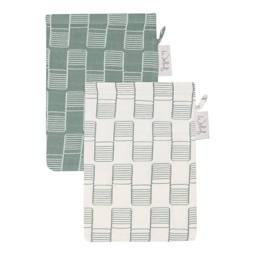 Witlof for kids washandje Sticky Stripes - set van 2 afbeelding