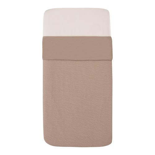Witlof for kids Tuck-Inn all season wiegdeken Urban Taupe waves afbeelding