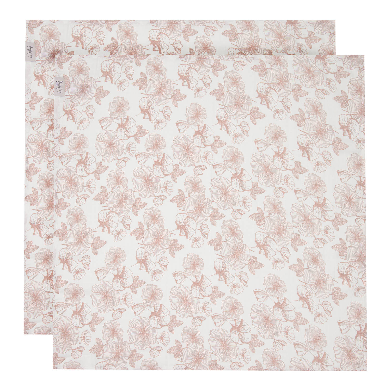 Witlof for kids hydrofiele doek Flower Powder set van 2