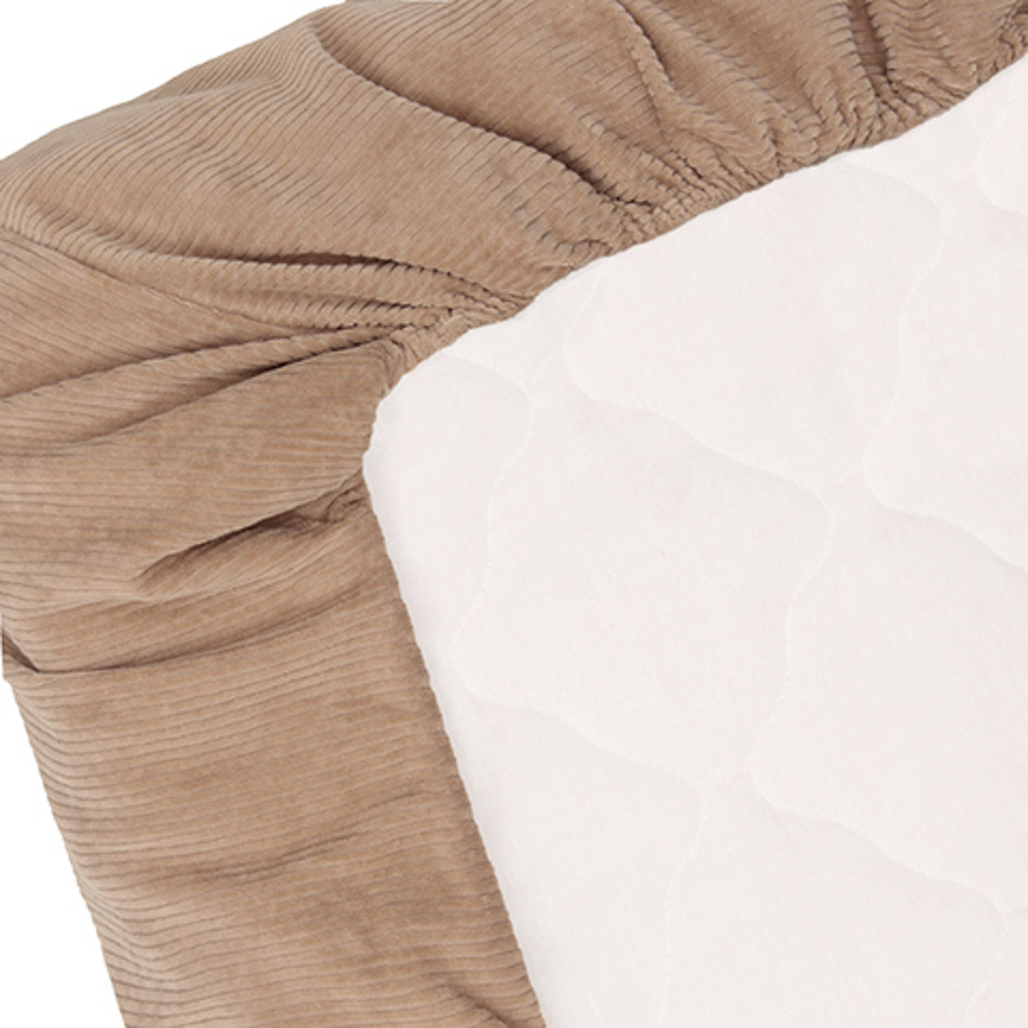 Witlof for kids Tuck-Inn all season wiegdeken Urban Taupe velvet rib