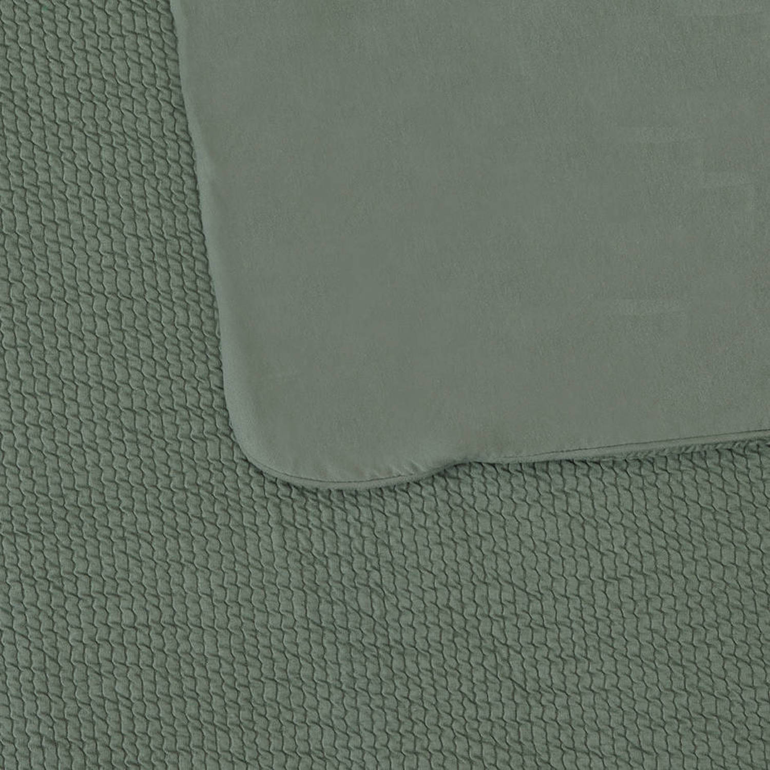 Witlof for kids Tuck-Inn all season ledikantdeken Forest Green waves