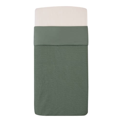 Witlof for kids Tuck-Inn all season ledikantdeken Forest Green waves afbeelding