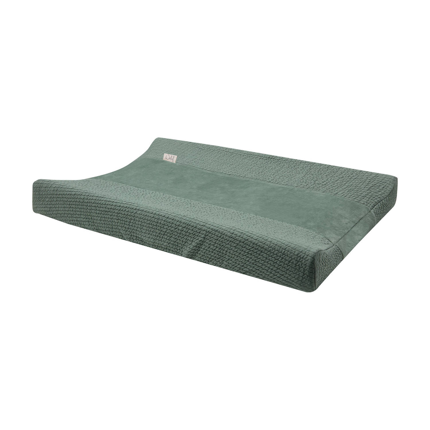 Witlof for kids aankleedkussenhoes Forest Green waves