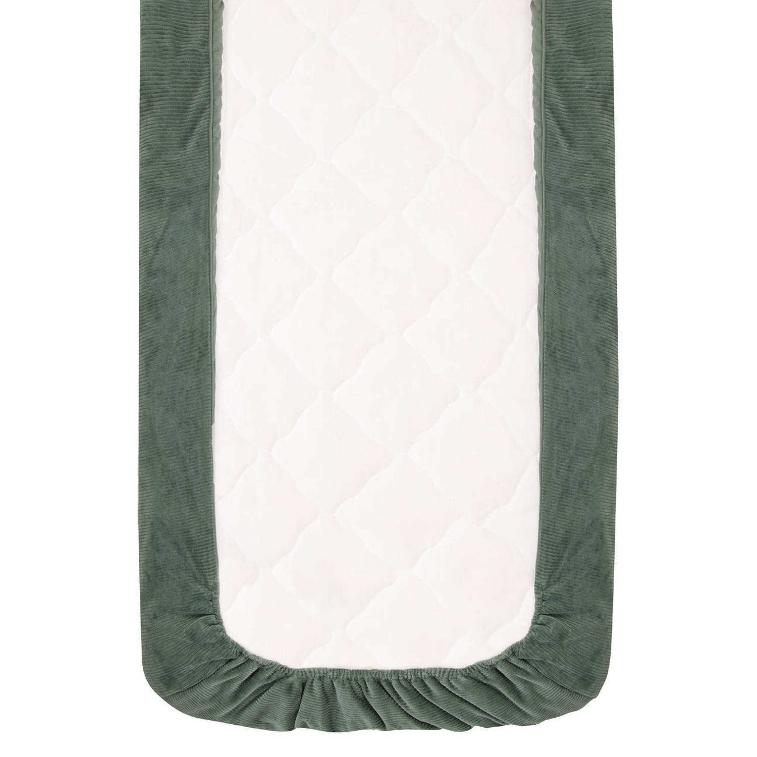 Witlof for kids Tuck-Inn all season wiegdeken Forest Green velvet rib